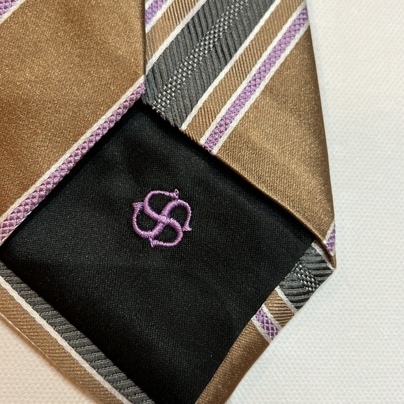 Serica Men's 100% Silk Tie Made in  Italy - Picture 6 of 6